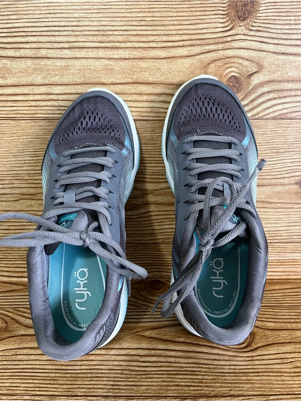 Ryka Devotion Plus 3 Women's 8M Gray Blue QT Grey Mesh Fitness Walking Shoe